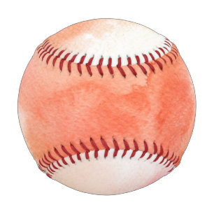 Abstract watercolor hand painted background baseball