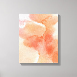 Abstract watercolor hand painted background canvas print