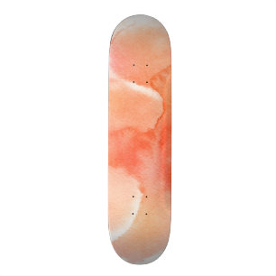 Abstract watercolor hand painted background skateboard