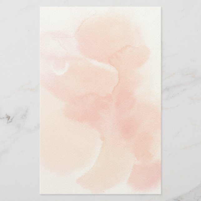 Abstract watercolor hand painted background stationery (Front)