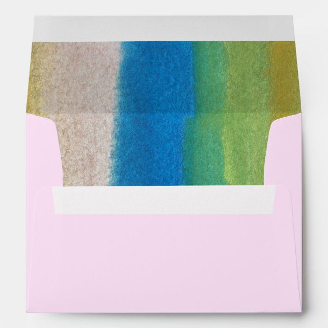 abstract watercolor hand painted envelope (Back (Bottom))