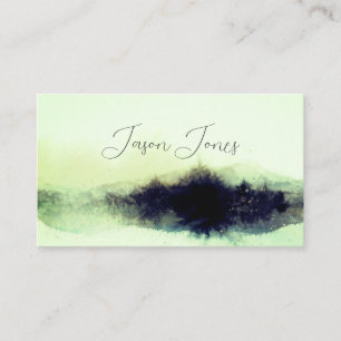 abstract watercolor landscape artistic minimalist  business card