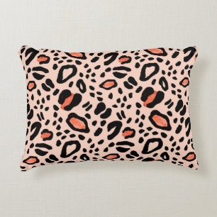Abstract watercolor leopard. Animal print pattern Decorative Cushion