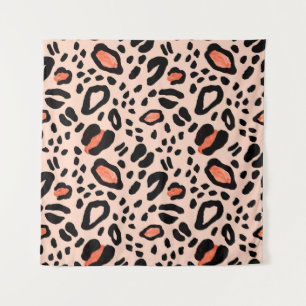 Abstract watercolor leopard. Animal print pattern Tapestry