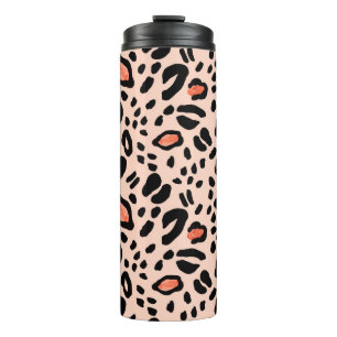 Abstract watercolor leopard. Animal print pattern Thermal Tumbler
