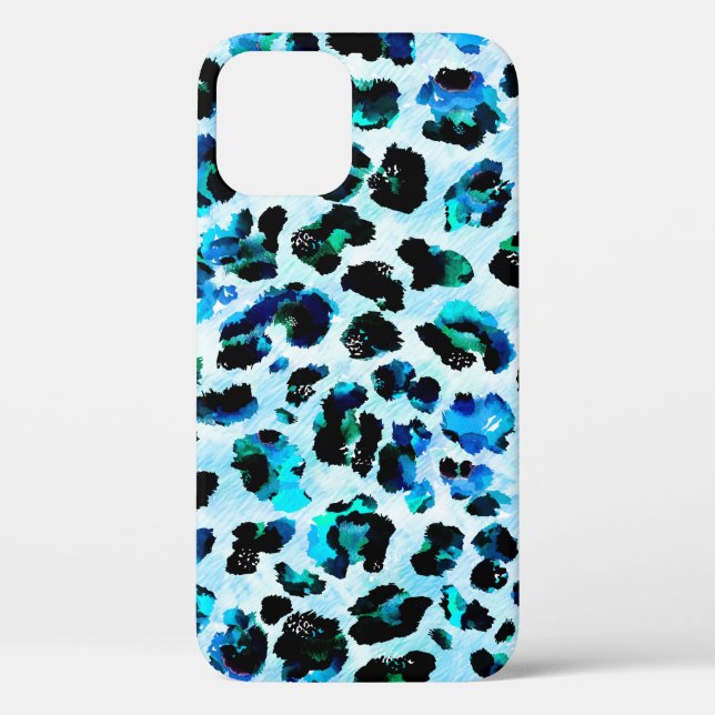Abstract Watercolor Leopard Skin Pattern Case-Mate iPhone Case (Back)