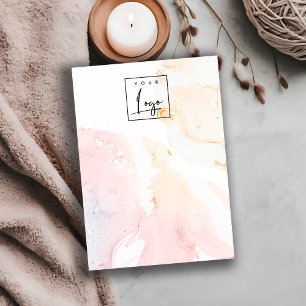 Abstract Watercolor Logo Blank Jewelry Display Business Card