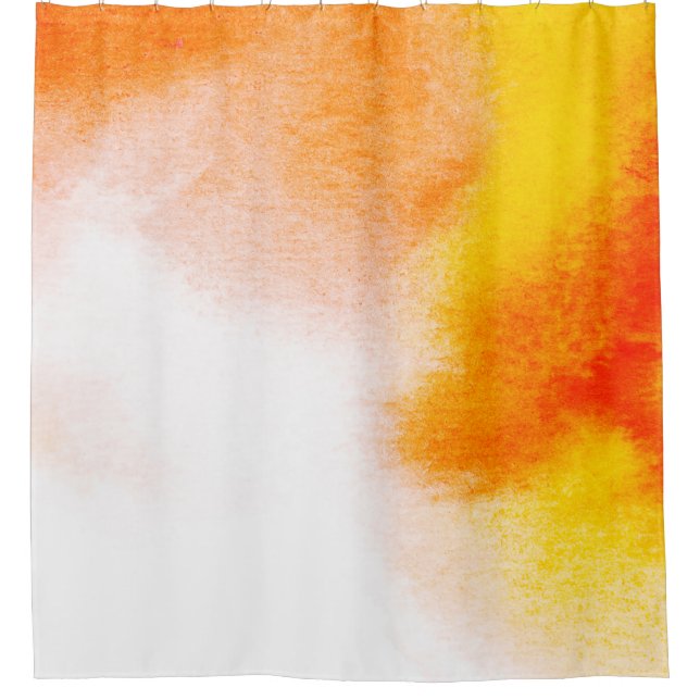 Abstract watercolor luxury fluid art painting. han shower curtain (Front)
