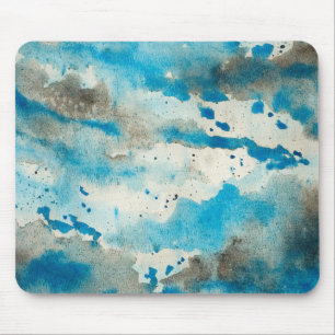 Abstract Watercolor Mouse Pad