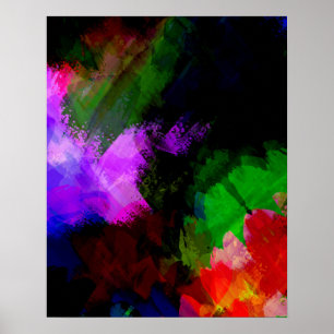 Abstract watercolor paint 2 poster