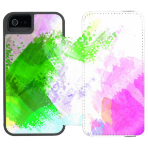 Abstract watercolor paint incipio watson™ iPhone 5 wallet case