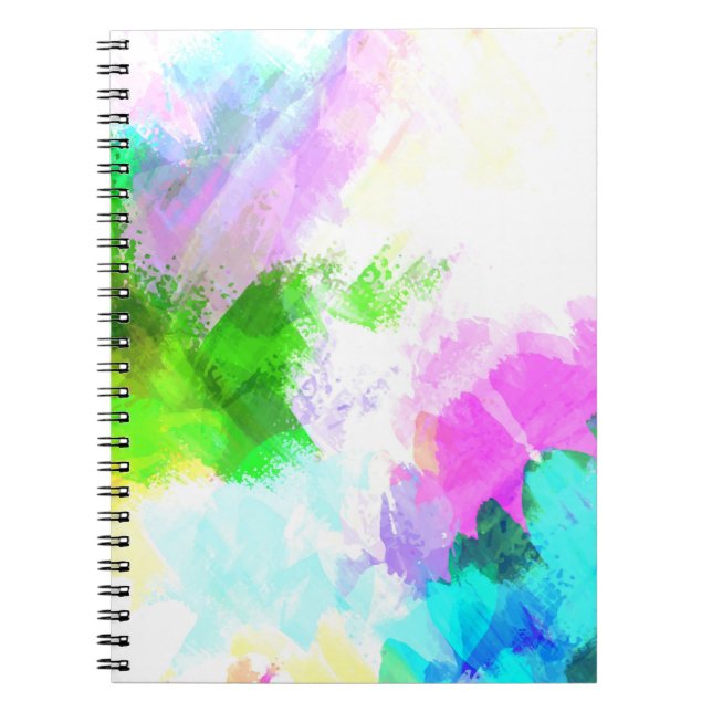 Abstract watercolor paint notebook (Front)
