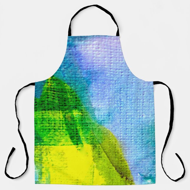 Abstract watercolor painted backgroundabstract,acr apron (Front)