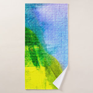 Abstract watercolor painted backgroundabstract,acr bath towel