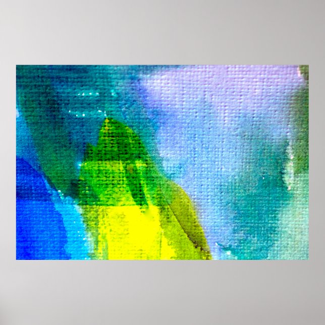 Abstract watercolor painted backgroundabstract,acr poster (Front)