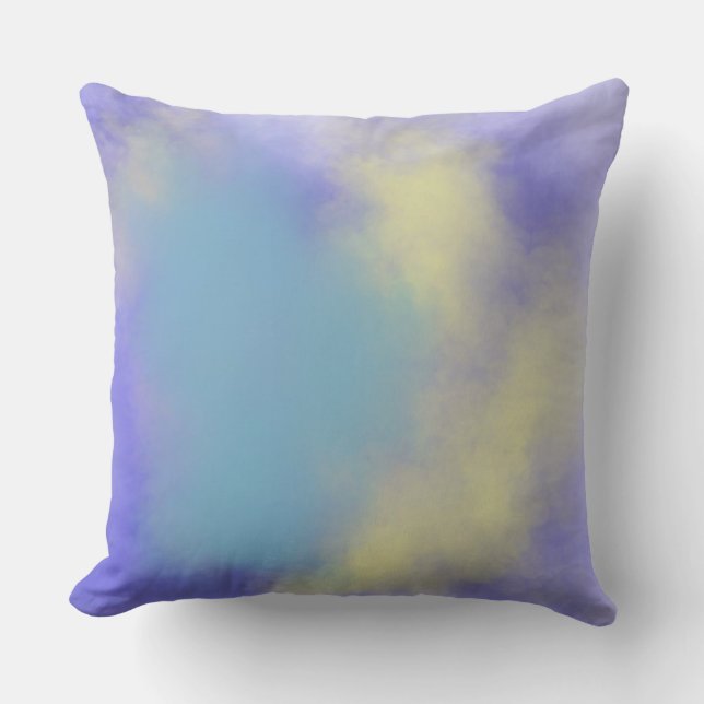 abstract watercolor painting art cushion (Front)
