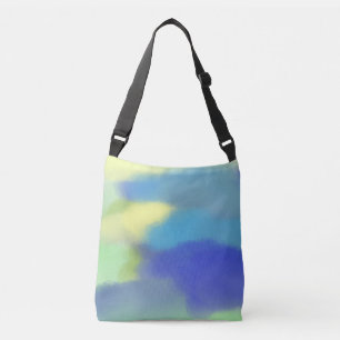 abstract watercolor painting crossbody bag