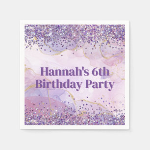 Abstract Watercolor Painting Paint Party Napkin