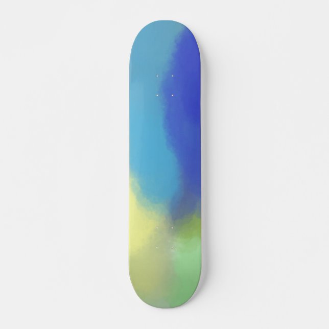 abstract watercolor painting skateboard (Front)