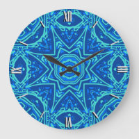 Abstract Watercolor Pattern - Denim Blue 