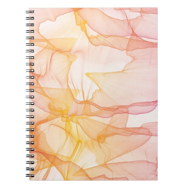 Abstract watercolor pattern notebook (Front)