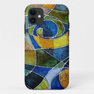 Abstract Watercolor Pen & Ink Case-Mate iPhone Case