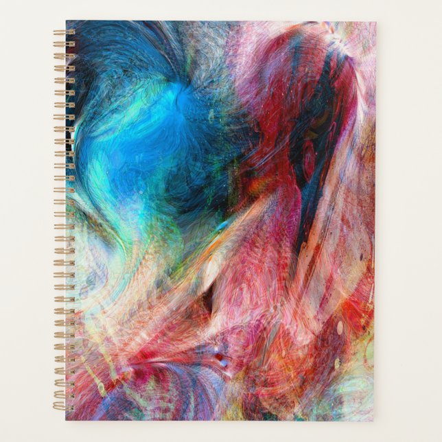 Abstract Watercolor Planner (Front)