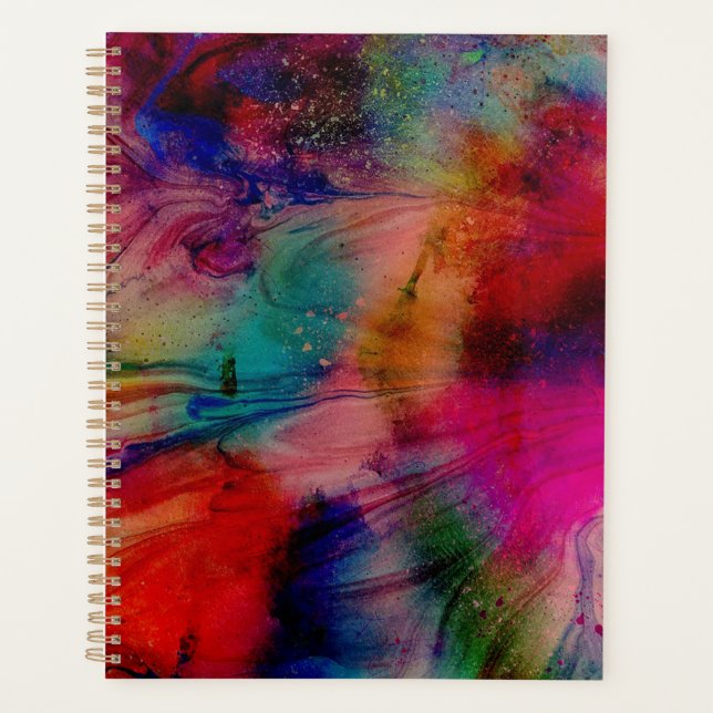 Abstract Watercolor Planner (Front)