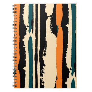 Abstract watercolor seamless pattern with grunge s notebook