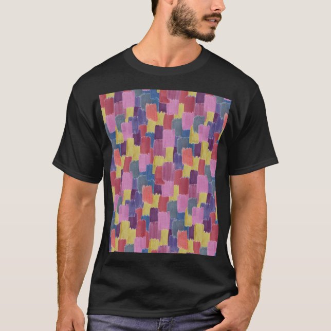 Abstract watercolor: seamless splash background. T-Shirt (Front)