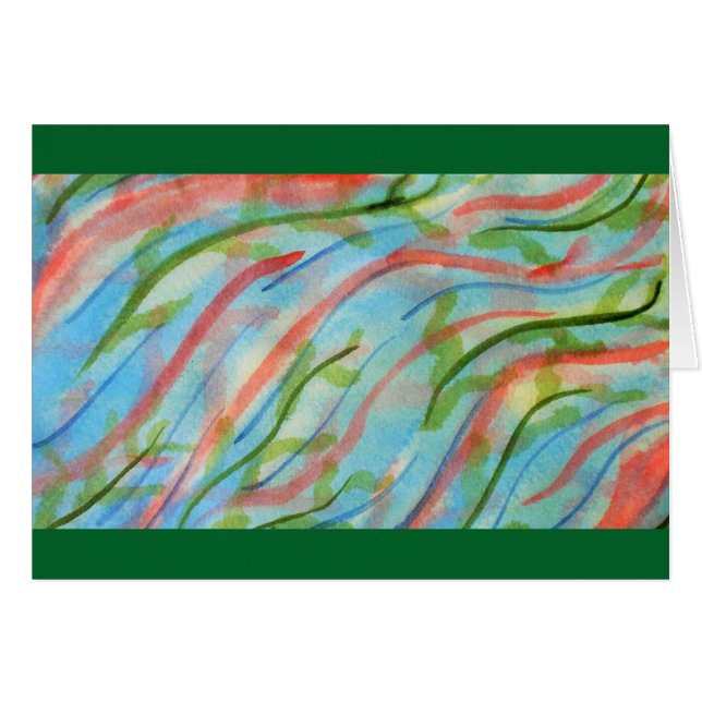 Abstract watercolor seaweed (Front Horizontal)