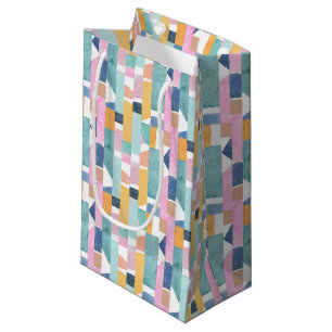 Abstract Watercolor Shape Pattern Small Gift Bag