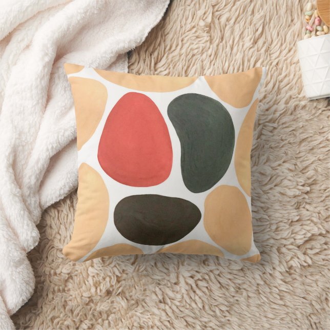 Abstract watercolor shapes cushion (Blanket)