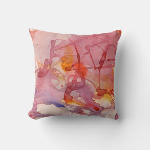 Abstract Watercolor Splash American MoJo Pillow