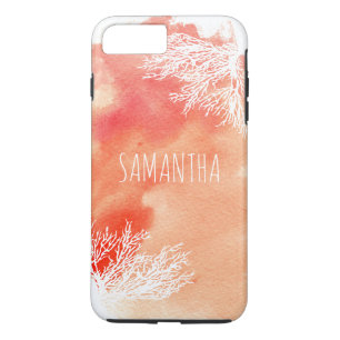 Abstract watercolor splash and coral reef trendy Case-Mate iPhone case