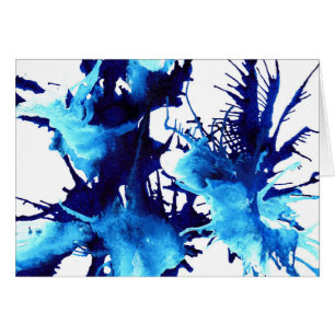 Abstract watercolor splash blue