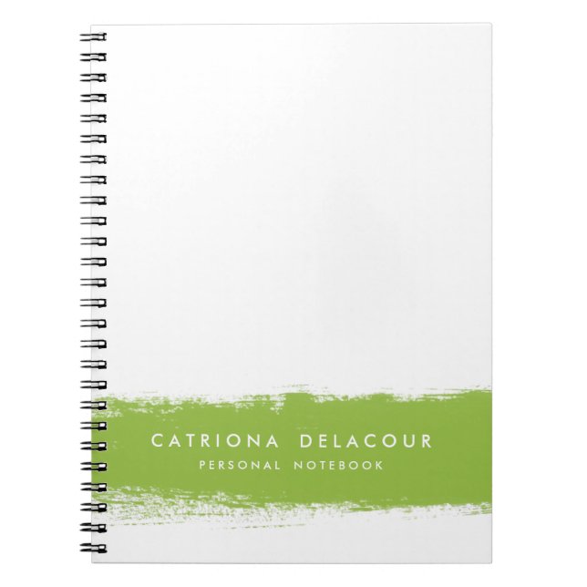 Abstract Watercolor Splash Personalised Notebook (Front)