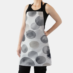 Abstract watercolor splashes apron
