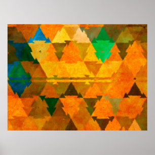 Abstract watercolor texture background. Oil painti Poster