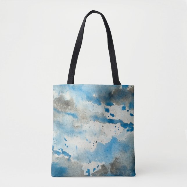abstract watercolor tote bag (Front)