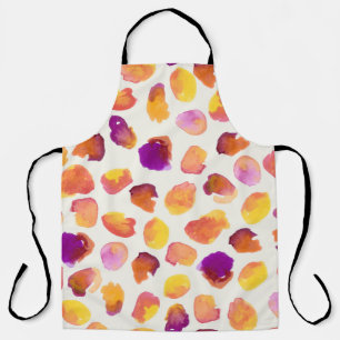 Abstract Watercolor Vintage Seamless Illustration Apron