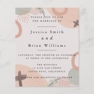 Abstract Watercolor Wedding Flyer