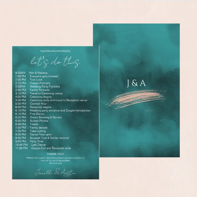  Abstract Watercolor Wedding Timeline (Creator Uploaded)