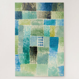 Abstract watercolor window by Paul Klee Jigsaw Puzzle
