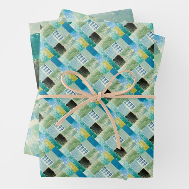 Abstract watercolor window by Paul Klee Wrapping Paper Sheet (In situ)