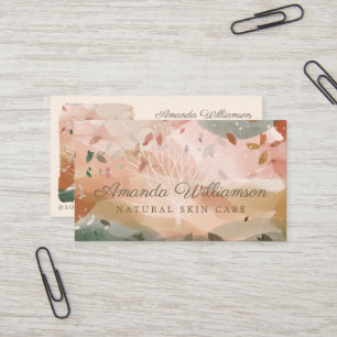 Abstract Watercolor Winter Autumn Tree Branch  Business Card