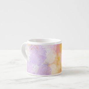 Abstract Watercolors - Orange Background Espresso Cup