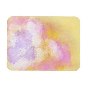 Abstract Watercolors - Orange Background Magnet