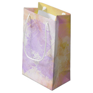 Abstract Watercolors - Orange Background Small Gift Bag