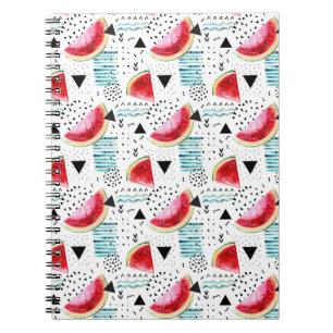 Abstract Watermelon Pattern Spiral Notebook